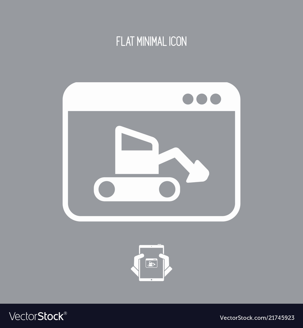 Work in progress - flat minimal icon