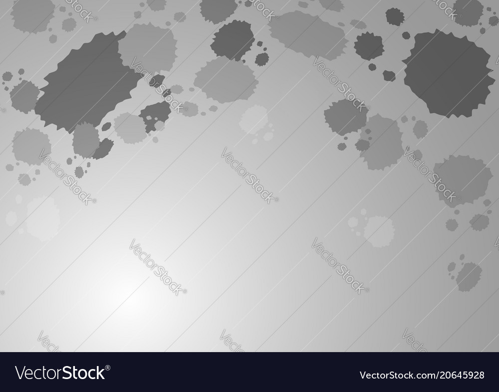 Abstract gray splash on gradient background
