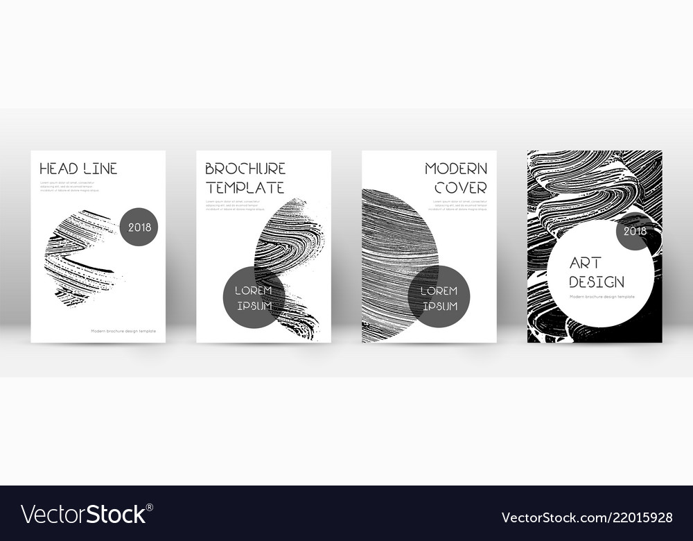 Cover page design template trendy brochure