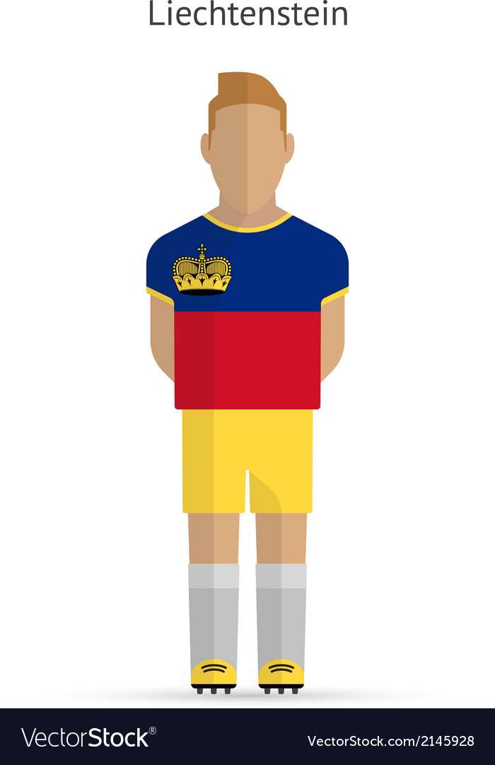 Liechtenstein football player soccer uniform