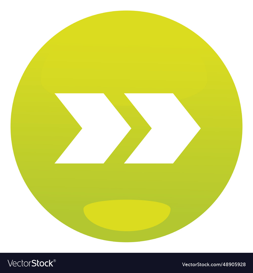 Lime next round button vector image Lime next round button