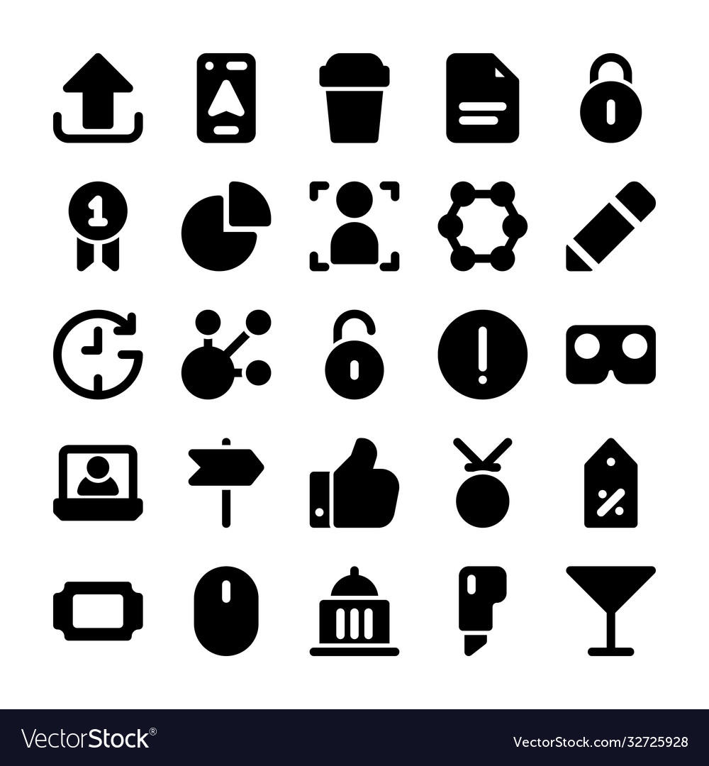 Modern icons user interface