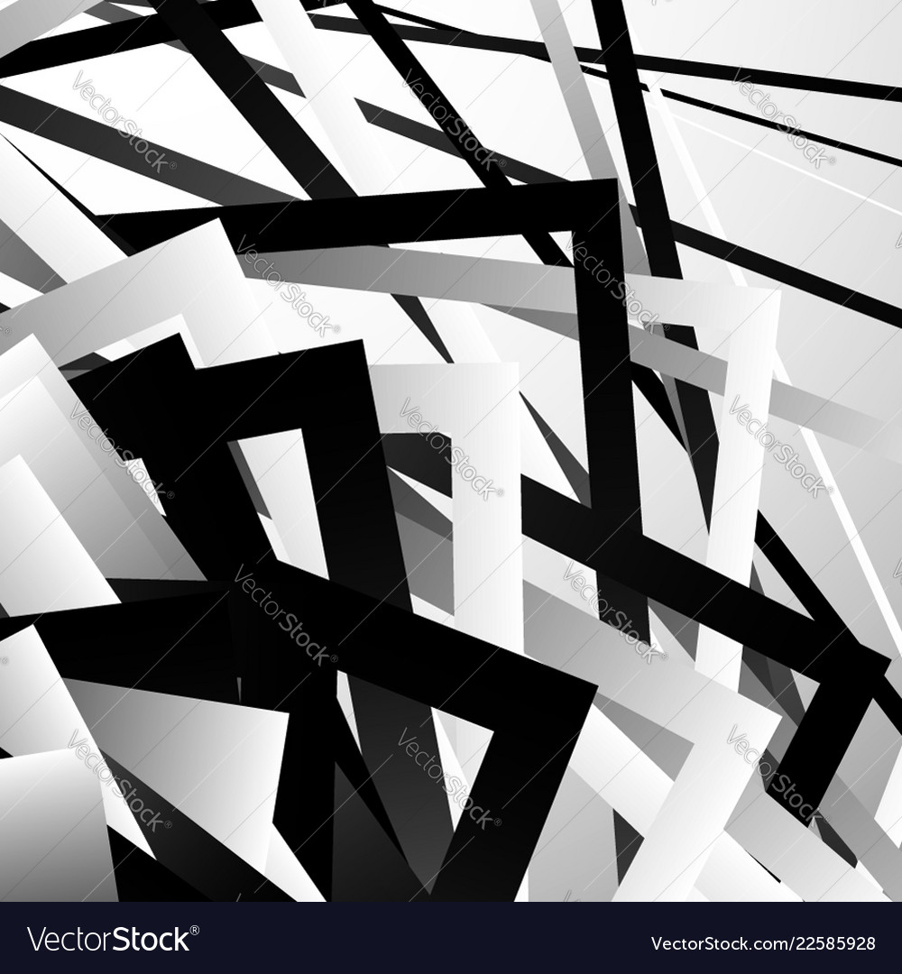 Random chaotic squares abstract geometric element vector image Random chaotic squares abstract geometric element
