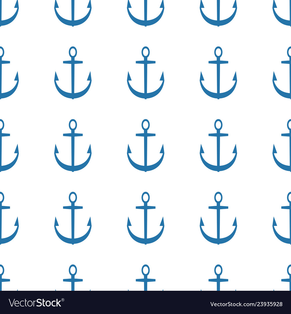 Seamless anchor sea pattern background