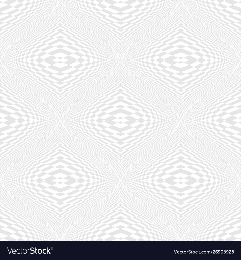 Seamless illusion geometric pattern white Vector Image