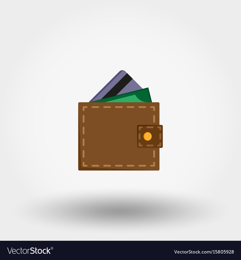 Wallet flat design