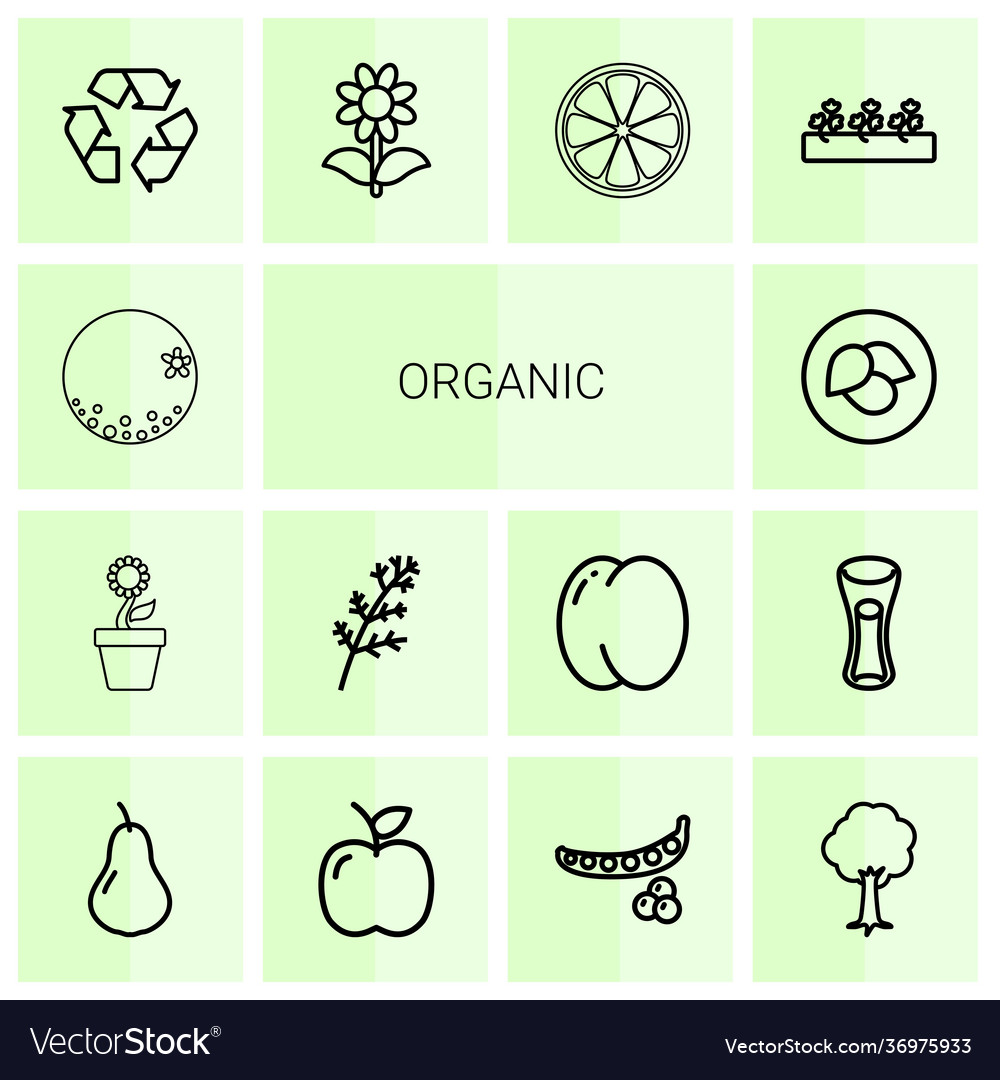 14 organic icons