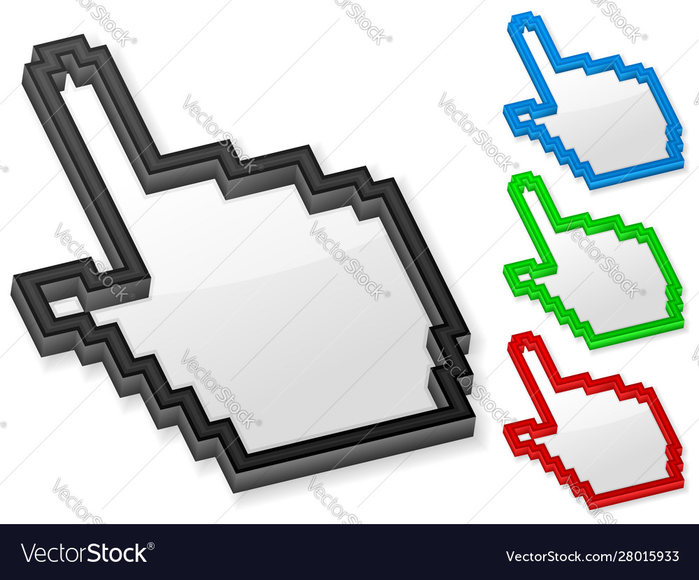 3d hand computer cursor