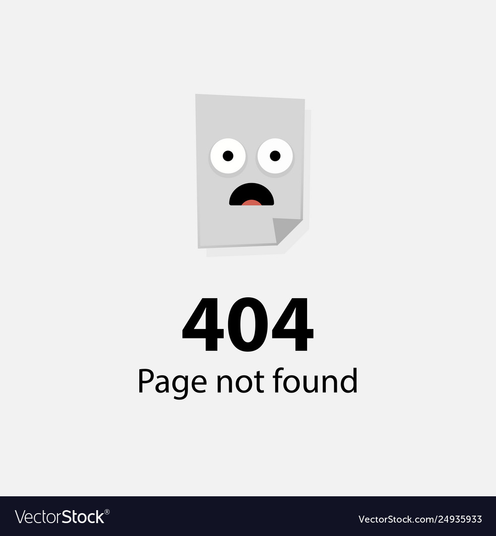 404 error page not found emoticon - isolated
