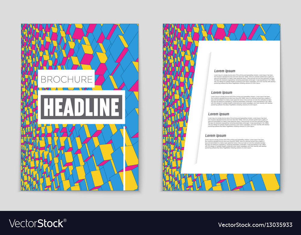Abstract layout background set for art