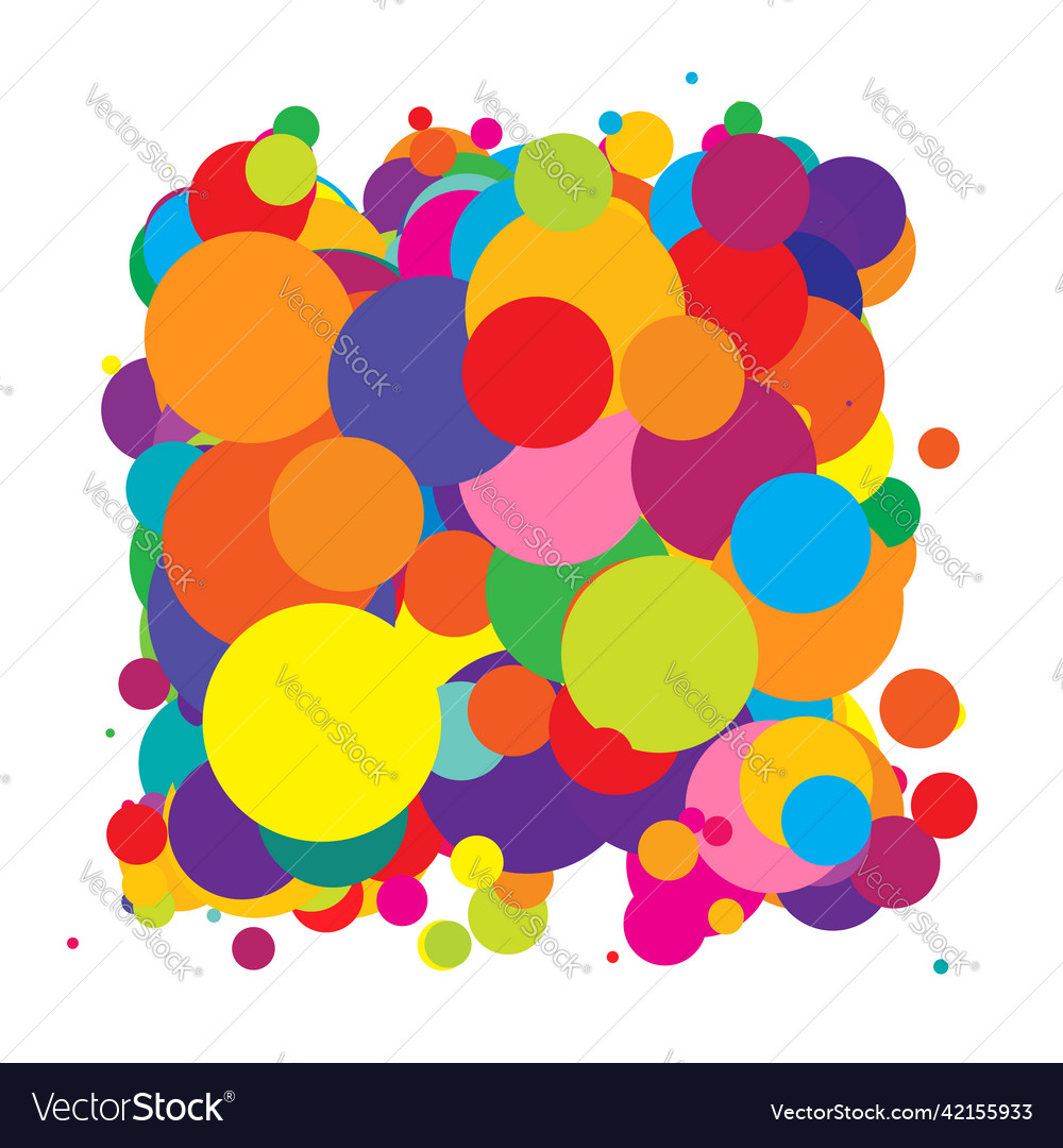 Abstract overlapping circles pattern vector image Abstract overlapping circles pattern