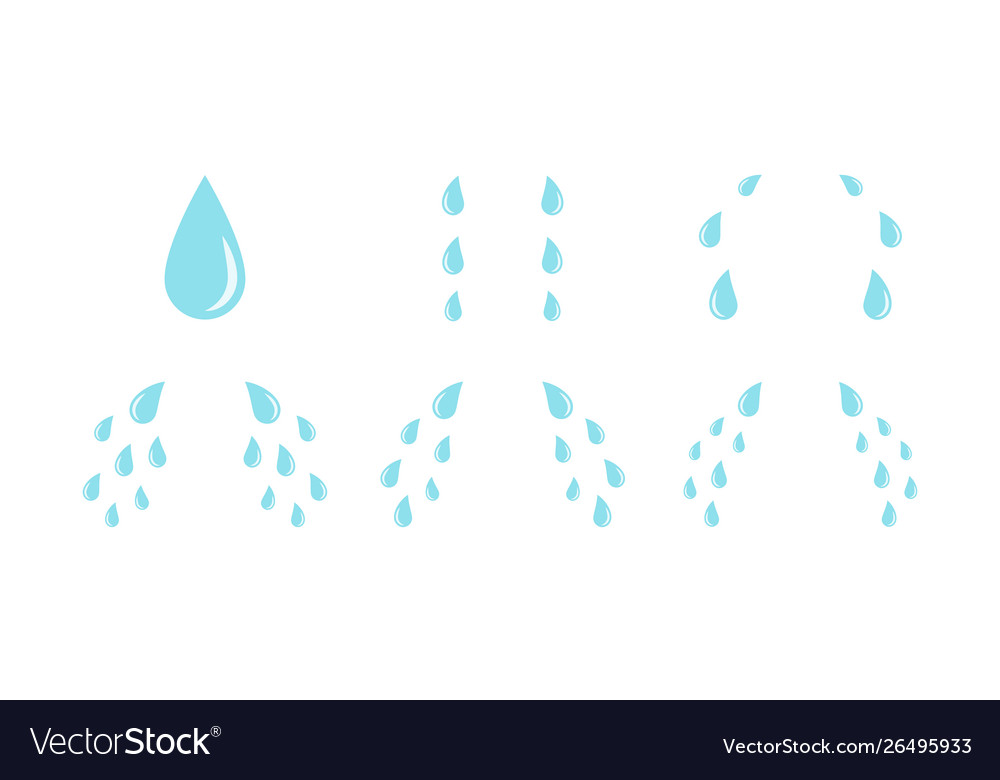 Premium Vector  Cartoon tear drops icon sorrow cry streams tear blob  crying fluid falling blue water drops isolated vector for sorrowful  character weeping expression wet grief droplets