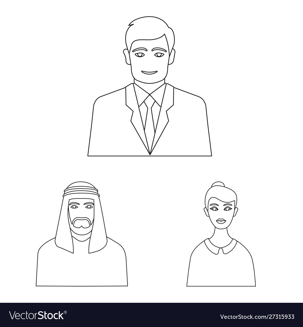 Design character and avatar icon set
