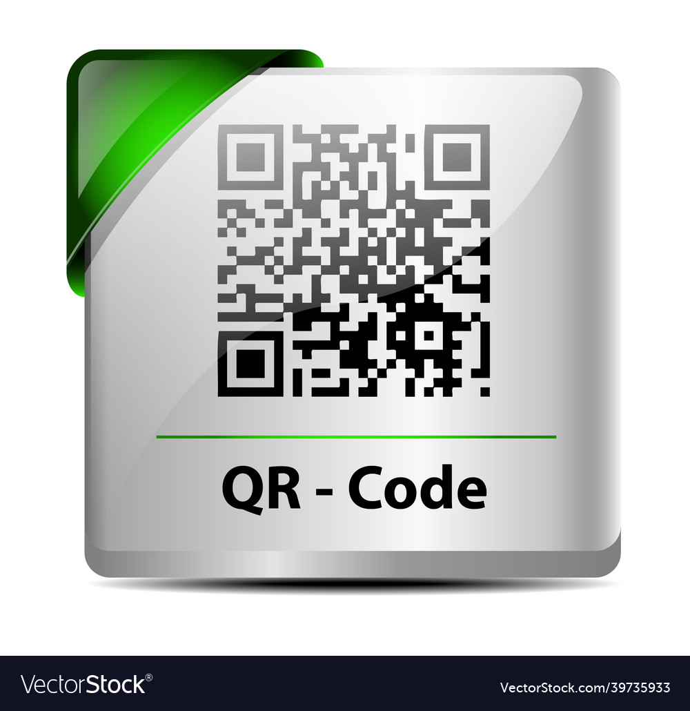 Design of original qr code icon label Vector Image Design of original qr code icon label