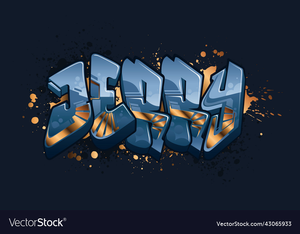 Graffiti styled urban street art tagging design