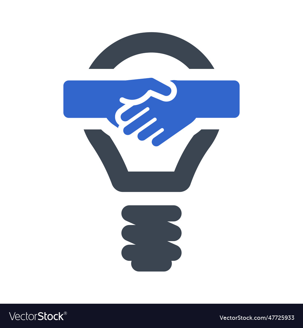 Idea collaboration icon Royalty Free Vector Image