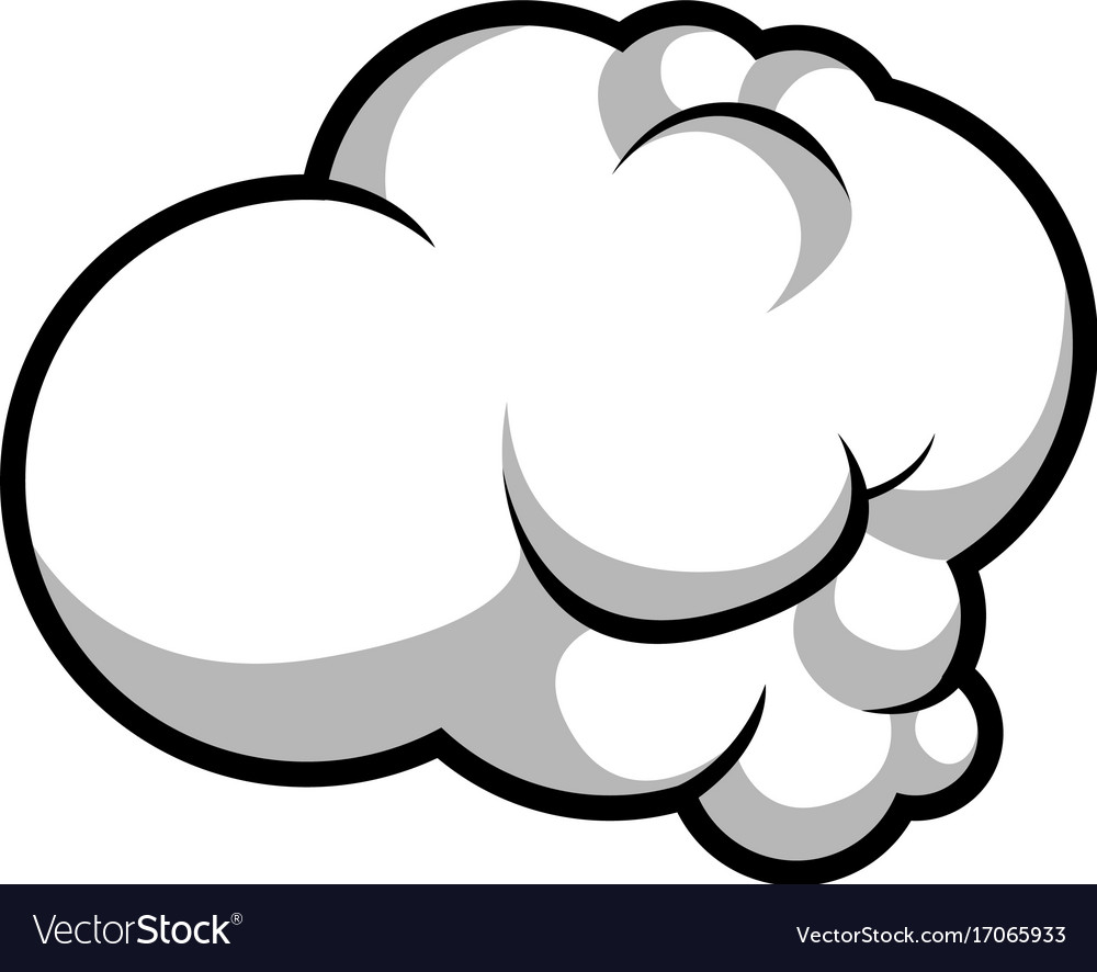 Isolated Comic Cloud Royalty Free Vector Image