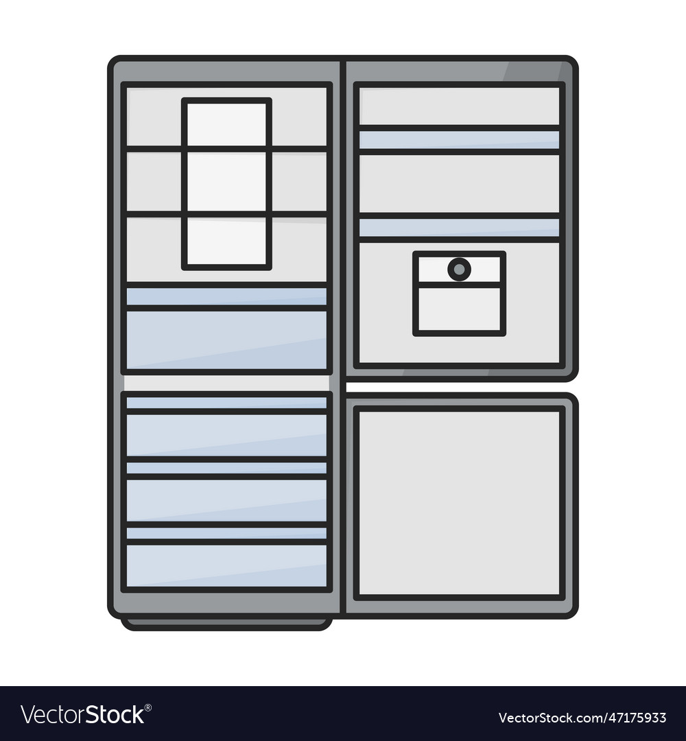 Kitchen refrigerator iconcolor logo