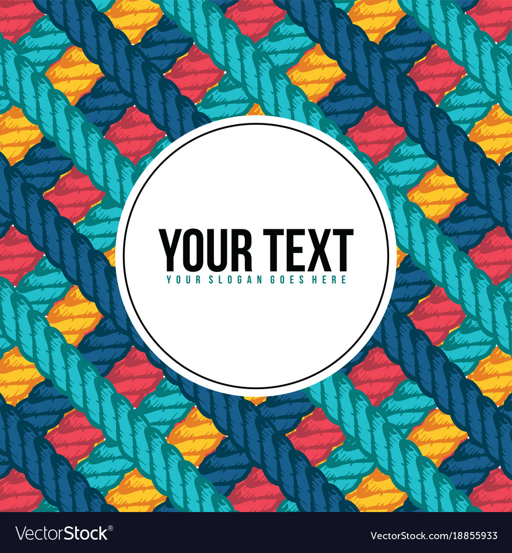 Lasso rope pattern background template