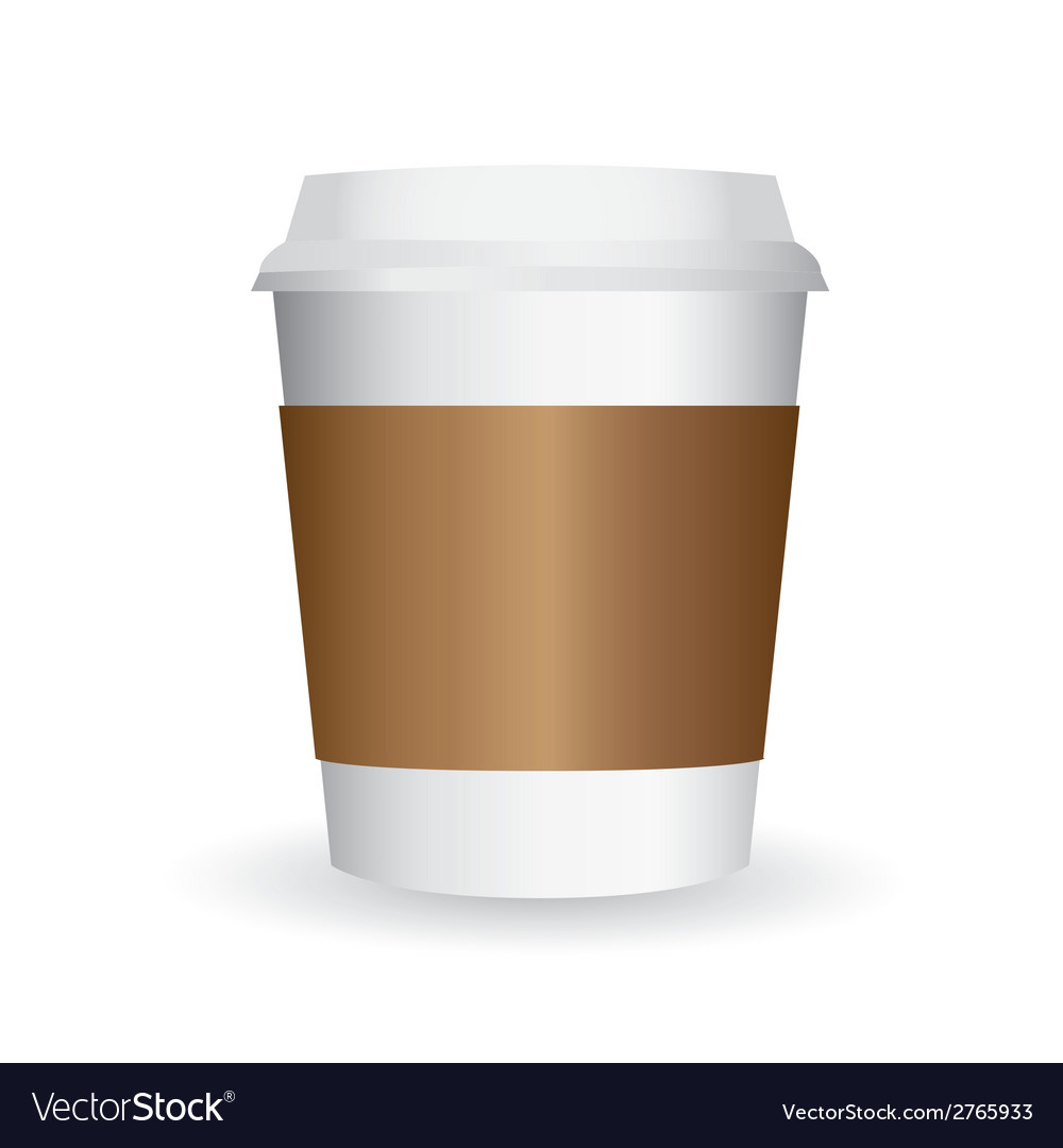 Bring your cup Royalty Free Vector Image - VectorStock