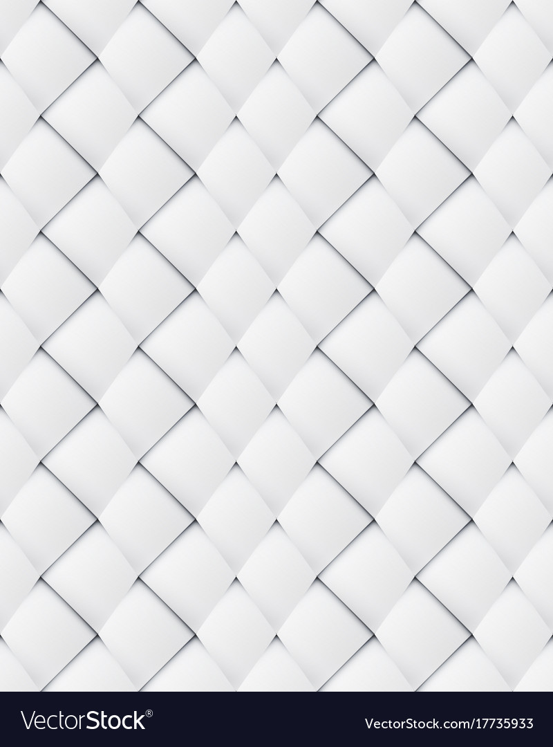 Patchwork seamless white origami pattern