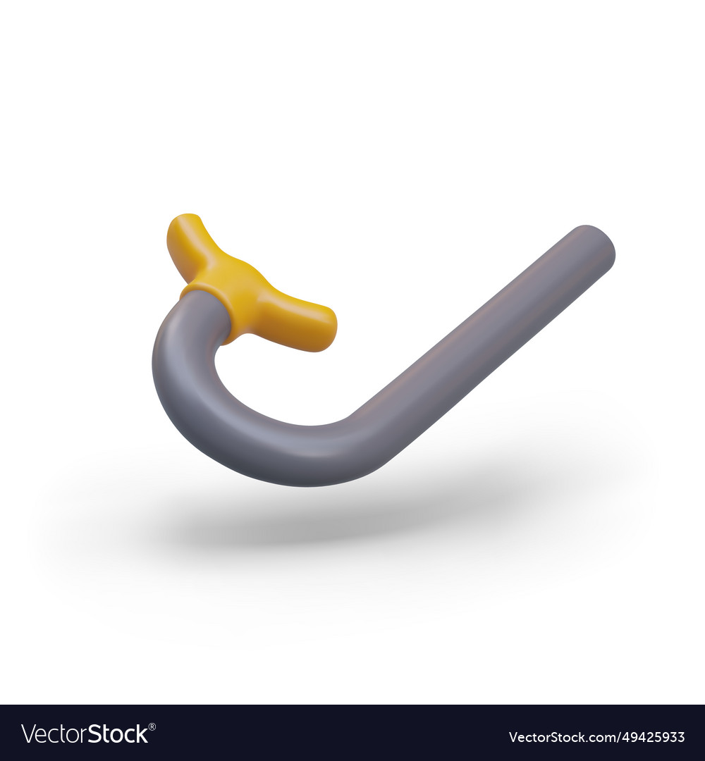 Side view on snorkel for underwater swimming vector image Side view on snorkel for underwater swimming