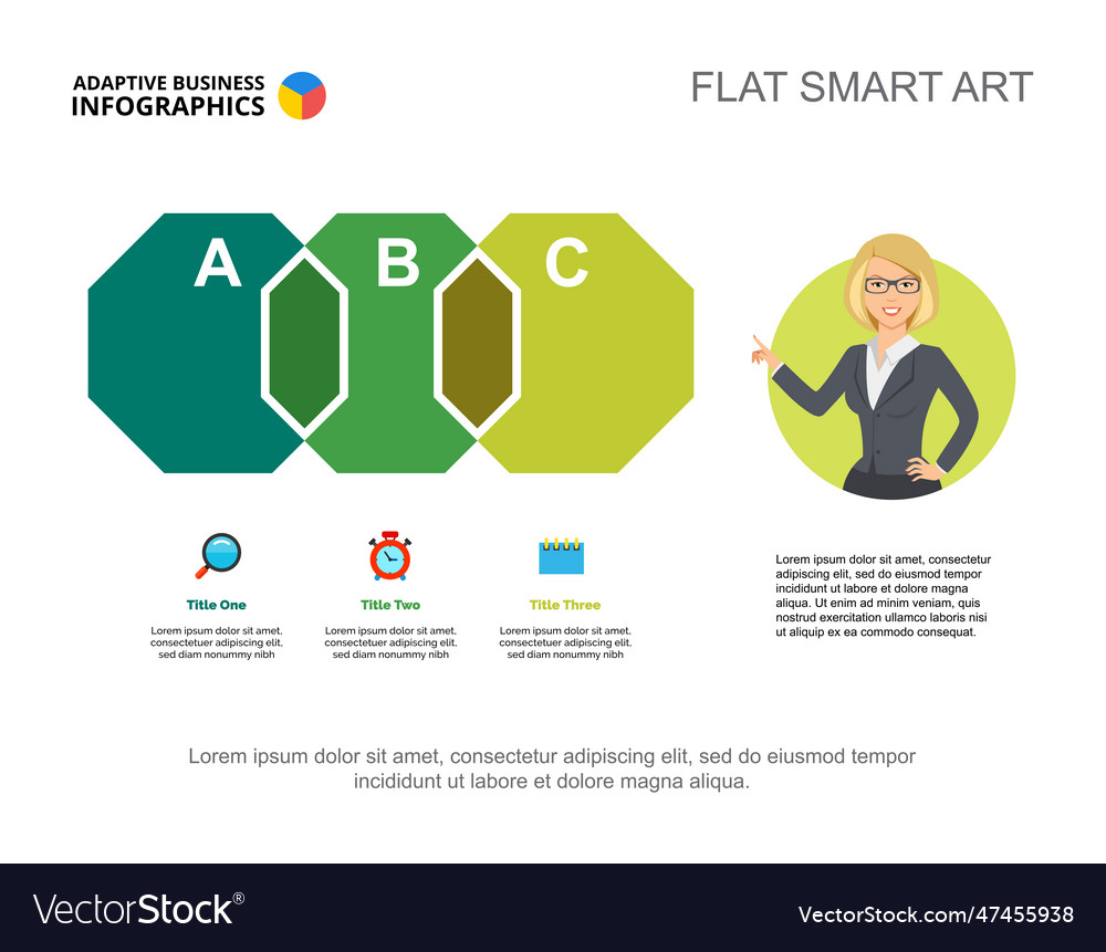 three-options-strategy-slide-template-royalty-free-vector