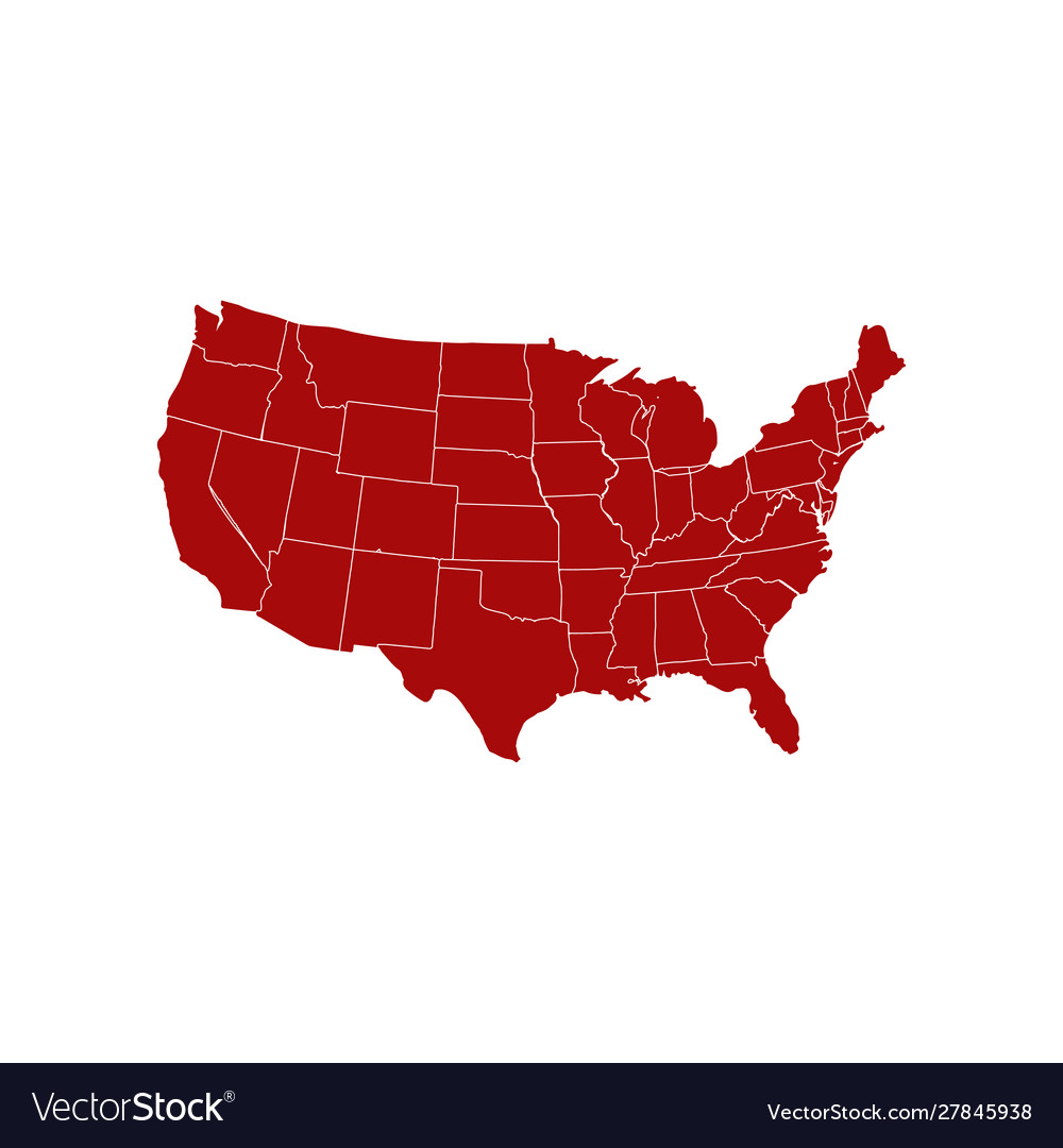 Usa Map Icon Usa Map Icon United States Of Vector Image Usa Map Icon Usa Map Icon United States Of Vector 27845938