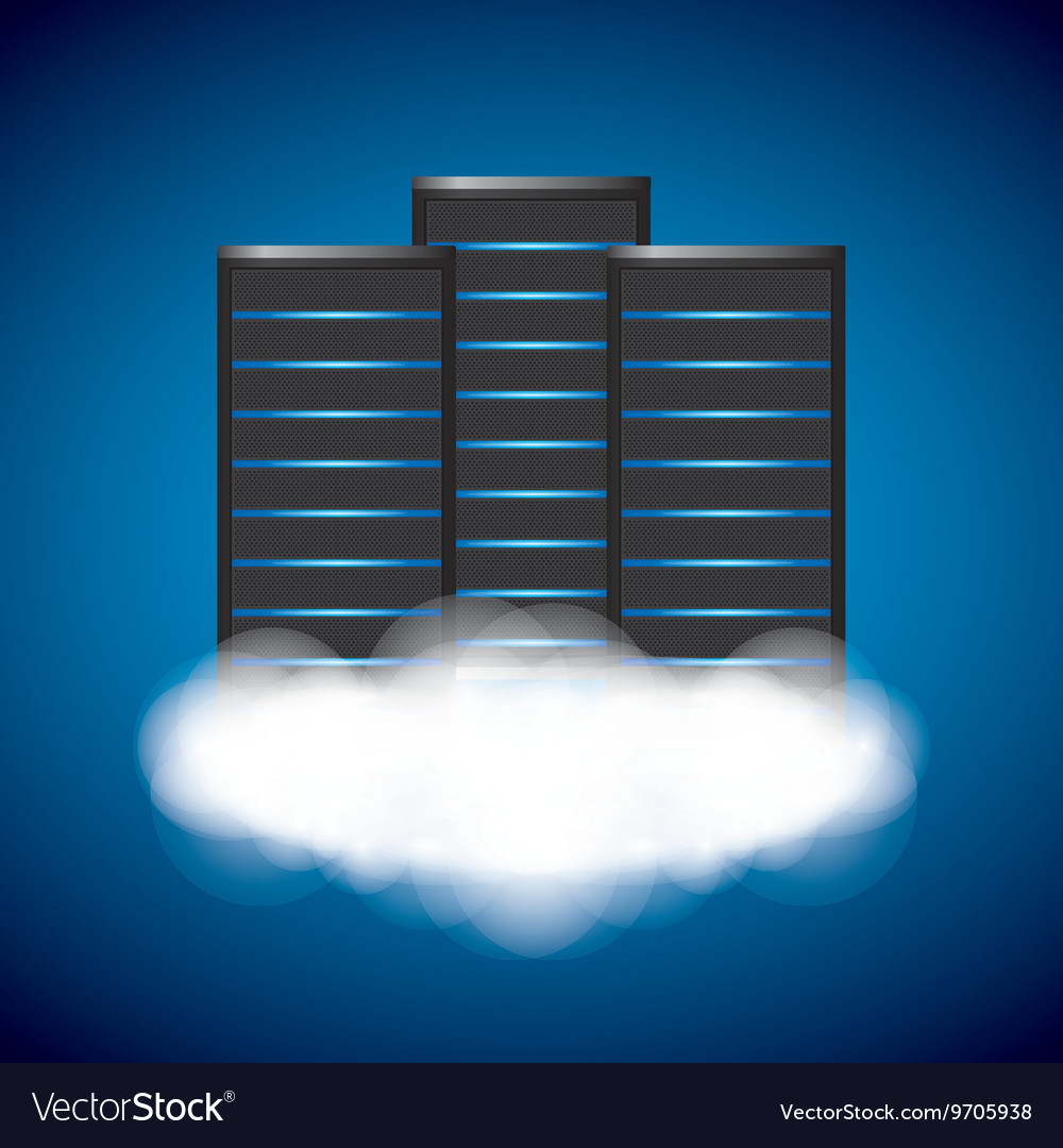 Web hosting icon technology design