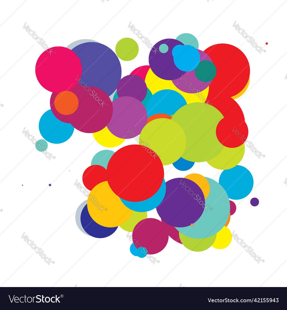 Abstract overlapping circles pattern