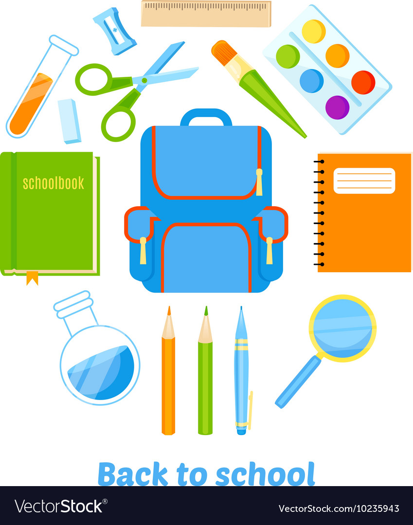 Back to school background design Royalty Free Vector Image