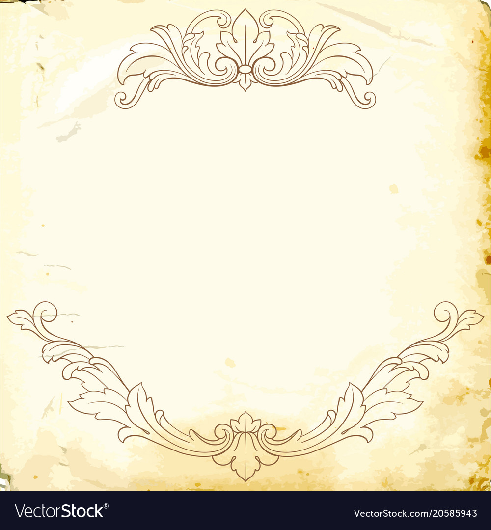 Baroque of vintage elements for design Royalty Free Vector