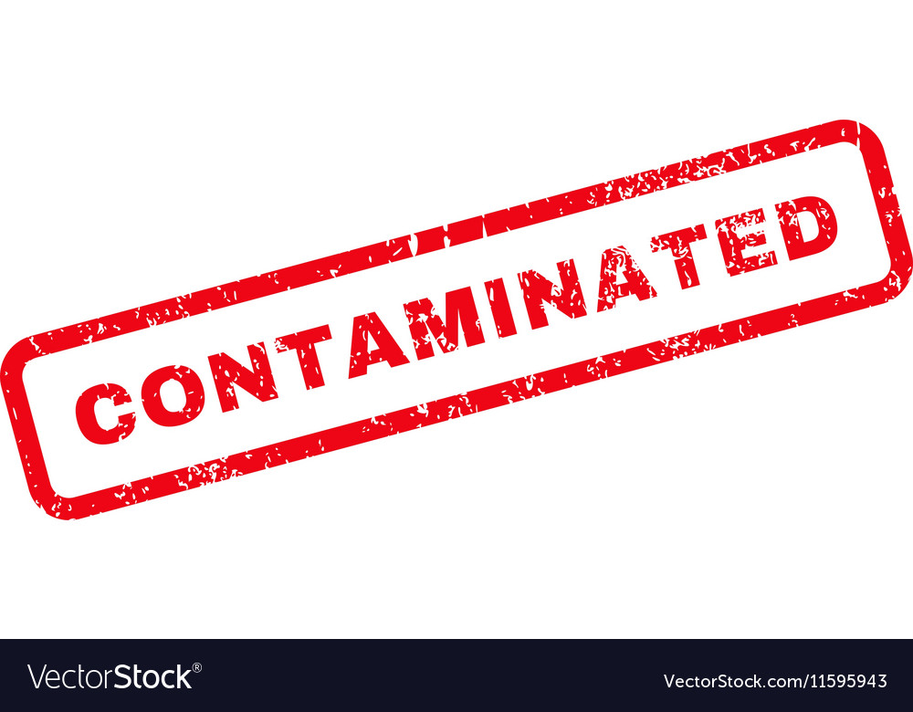 Contaminated text rubber stamp