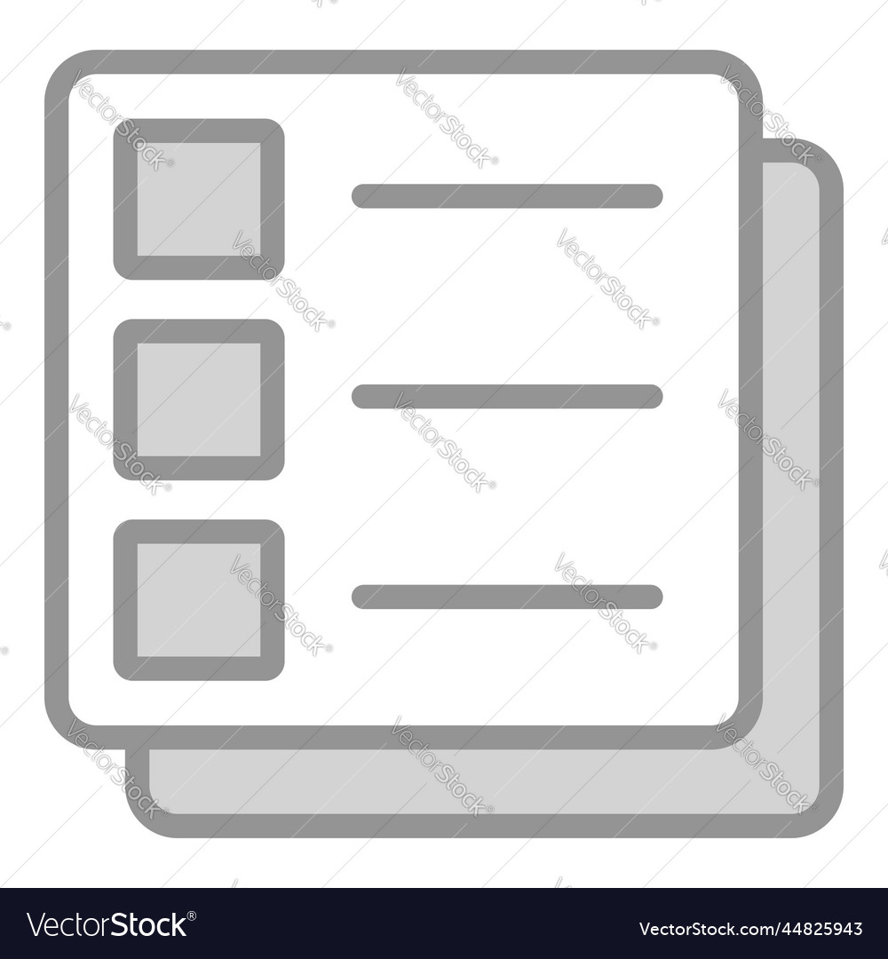 Form icon user interface as a simple sign