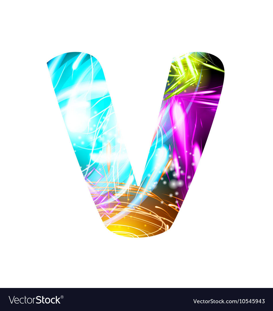 Glowing light effect neon font color design text