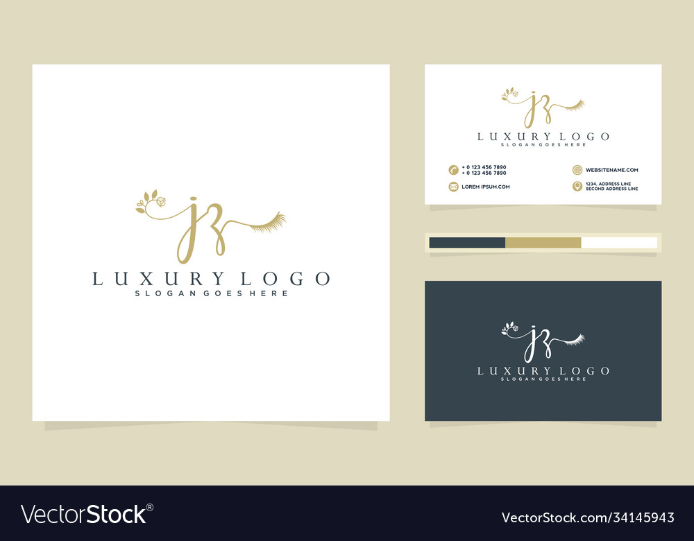 Initial jz feminine logo collections and business