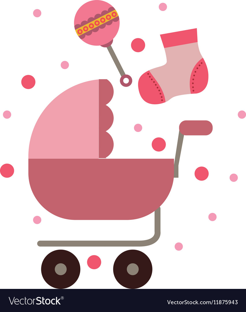 Isolated baby stroller design