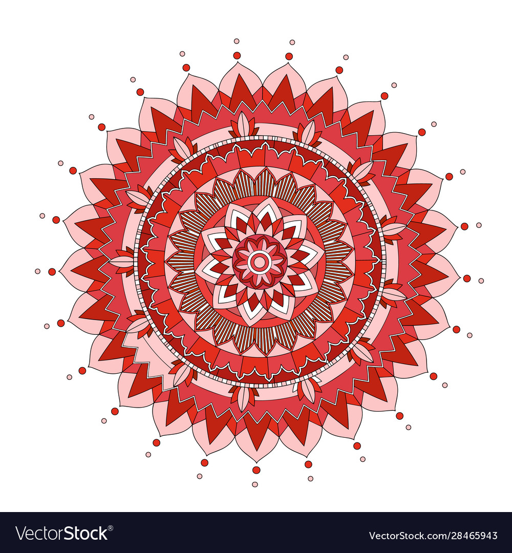 Mandala patterns on isolated background