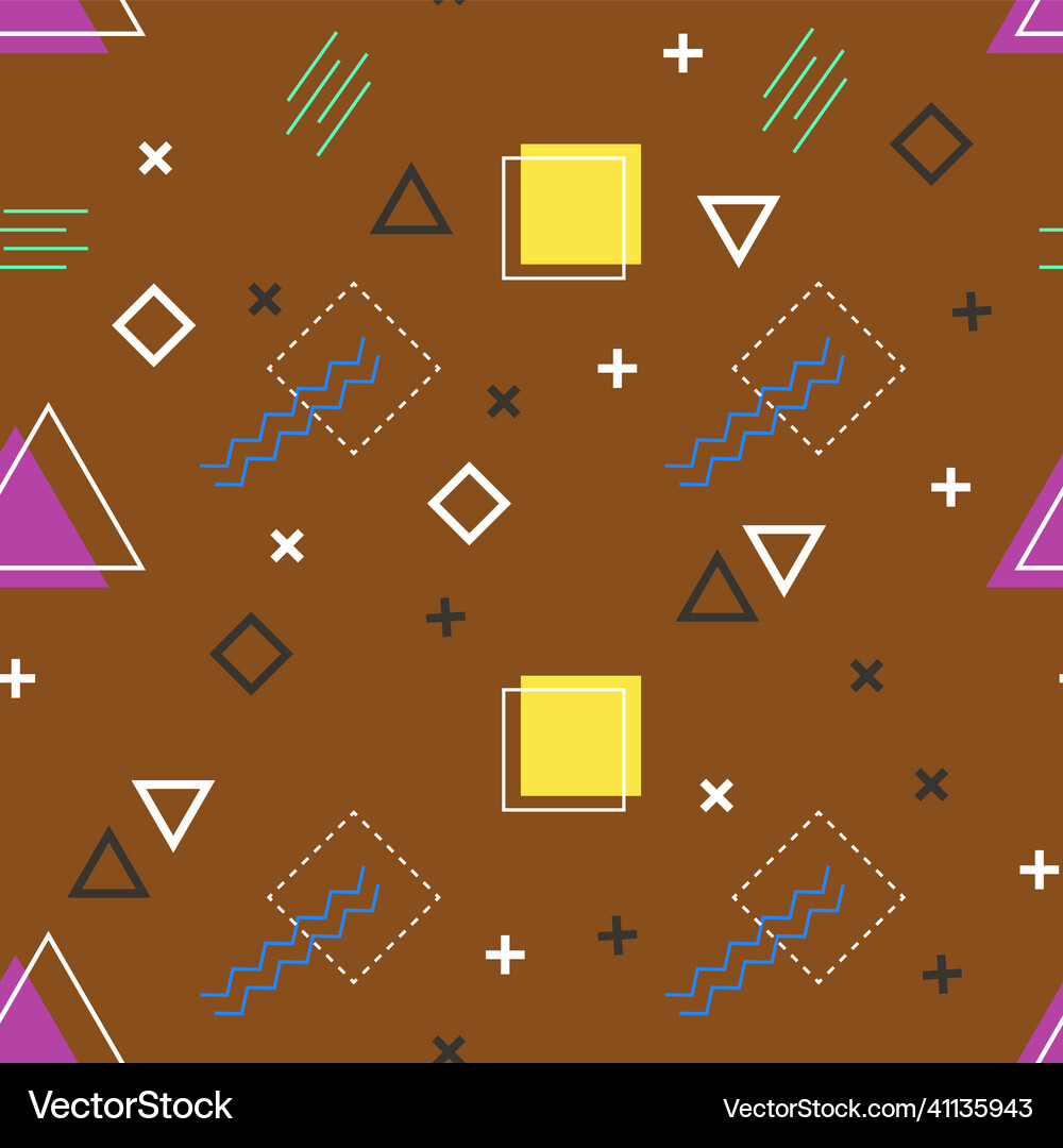 Seamless pattern on a brown background Royalty Free Vector