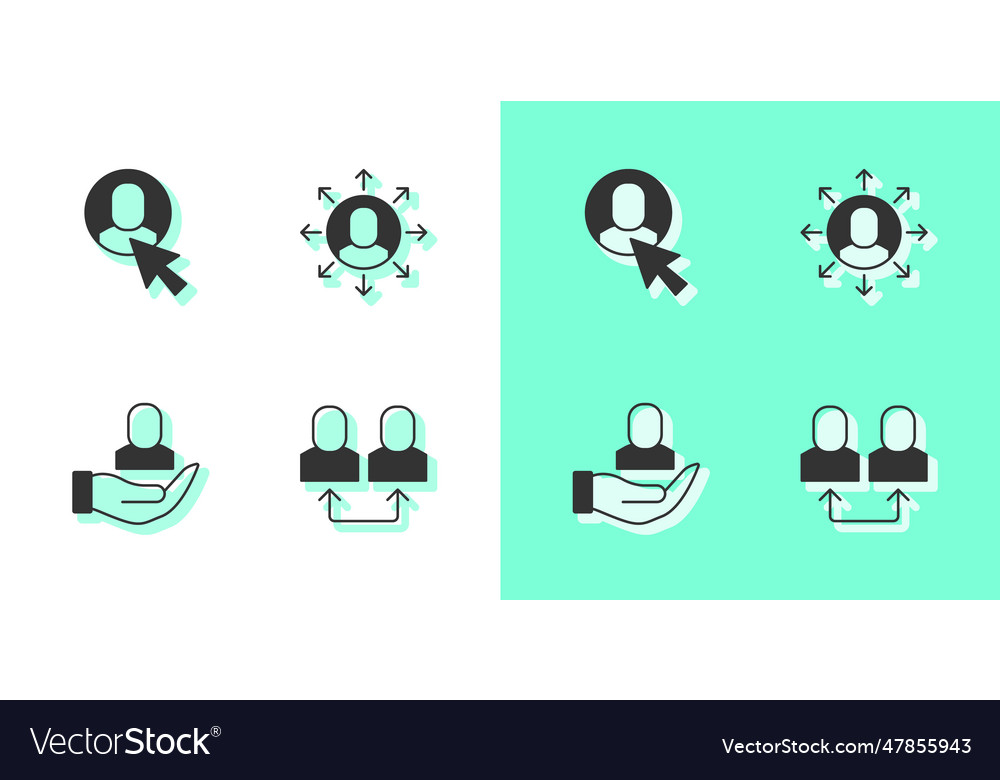 Set exchange work worker and multitasking vector image Set exchange work worker and multitasking