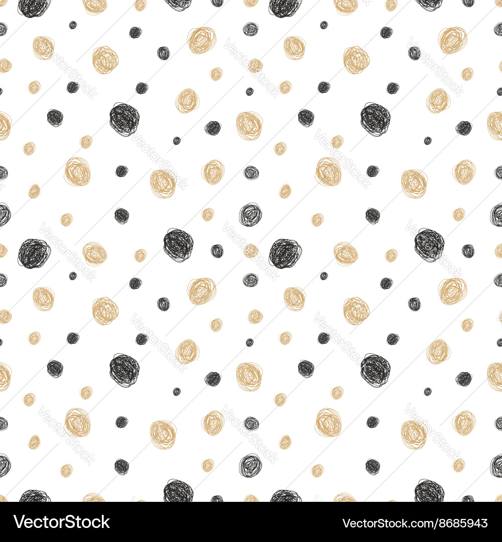 Simple hand drawn doodle seamless pattern Vector Image