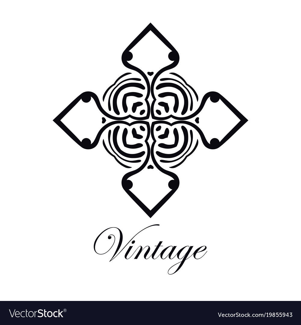 Vintage logo template