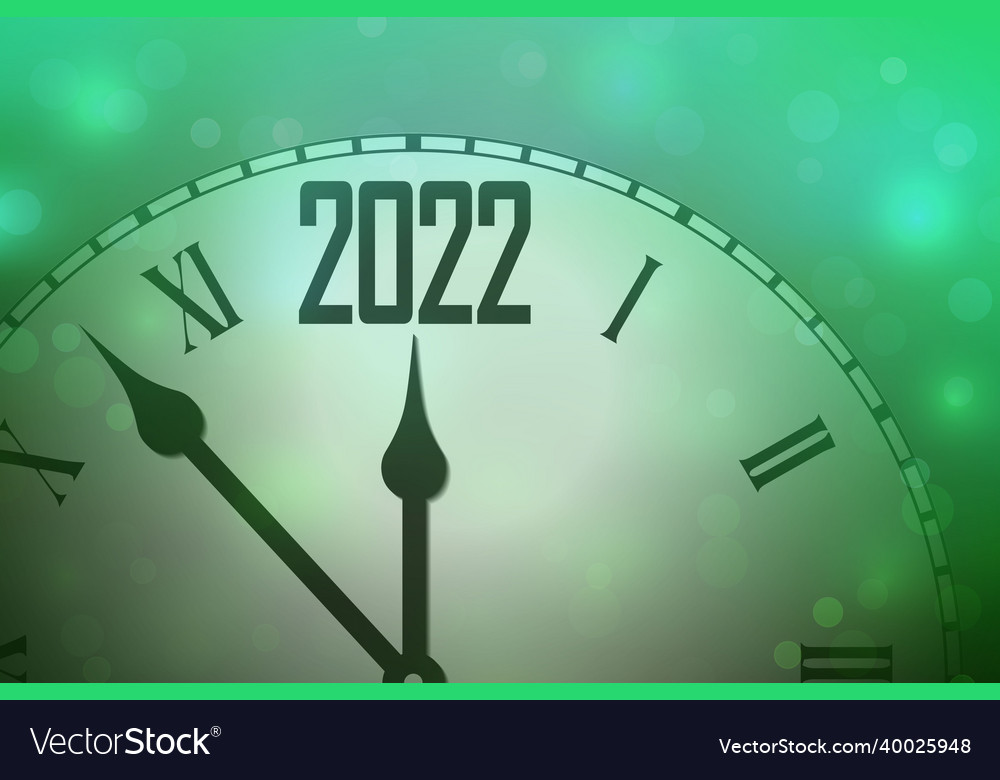 2022 New Year Background Festive Premium Design Vector Image