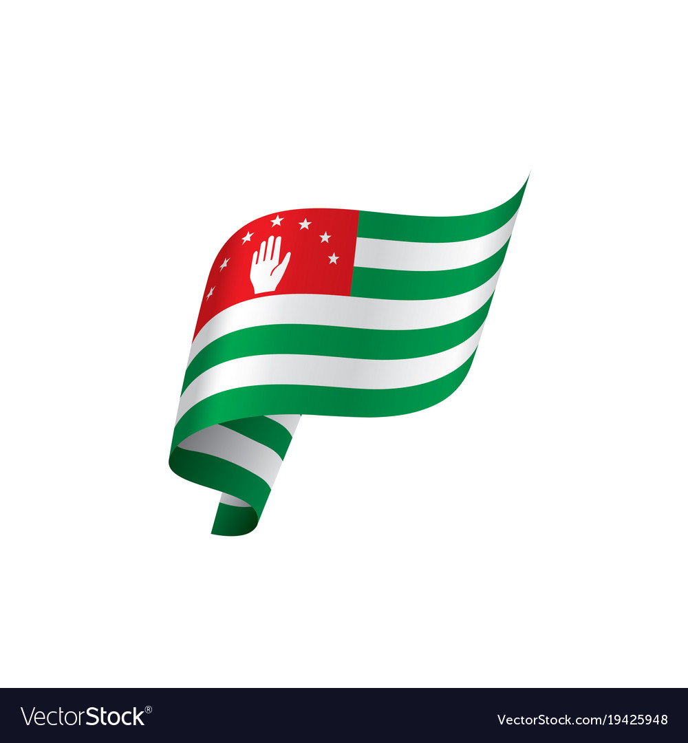 Abkhazia flag Royalty Free Vector Image - VectorStock