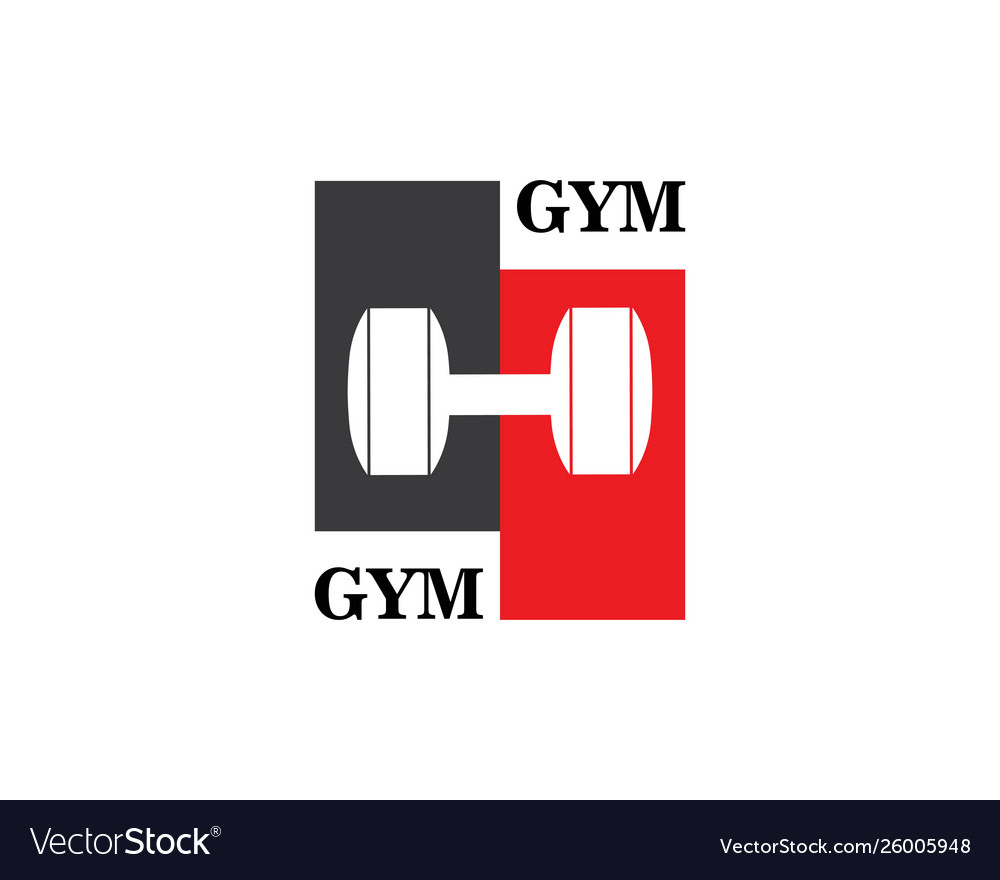 Bodybuilder logo template object and icons