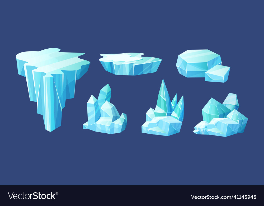 Frozen Ice Crystals - Broken Ice