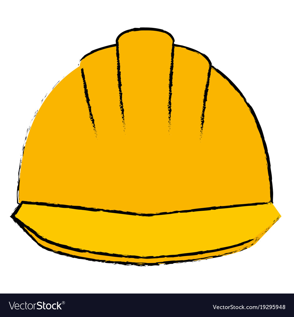 Helmet construction isolated icon