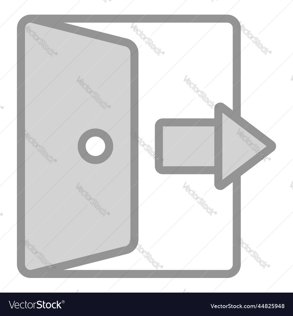 Logout icon user interface as a simple sign