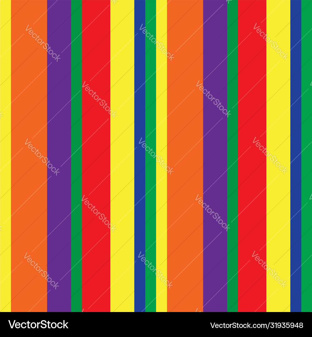 Rainbow stripe seamless pattern background Vector Image