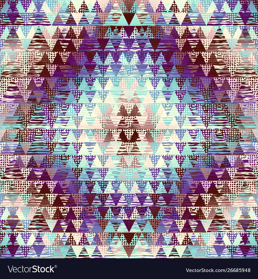 Seamless pattern background a triangles Vector Image Seamless pattern background a triangles